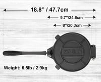 StarBlue 20 cm-es öntöttvas tortilla sajtó konyhai prés 6