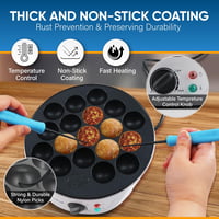 Aparat pentru Takoyaki StarBlue SB-JC503 - 18 orificii, cu controlul temperaturii, 700W 2