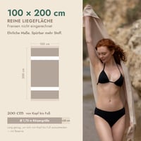 Stark und Weich Lucidus Hamam osuška 100x200 cm XXL – Plážová osuška a saunový uterák – 100% turecká bavlna – Rýchloschnúca, odolná voči piesku – Béžová 5