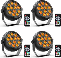 Starlitflow RGB LED Par lámpa 12 LED távirányítóval, 2200 mAh akkumulátor, party és DJ fényzene 1