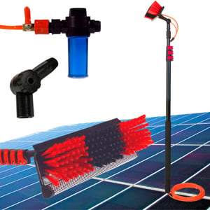 STARLYF Telescopic Hydrocleaner Pro teleskopska četka za čišćenje 4,6 m s dovodom vode — teleskop i mehanizam za izvlačenje su oštećeni (stanje: vidi 2. sliku)