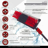Teleskopická čistiaca kefa STARLYF Hydrocleaner Pro 4,6 m – na vodný pohon, so zásobníkom na saponát, na čistenie solárnych panelov, okien a lodí 2
