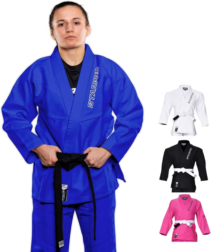 Starpro Evolve BJJ Gi 350g fehér-fekete professzionális kimonó