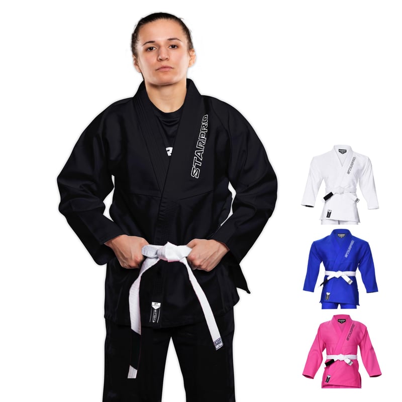 Kimono Jiu-Jitsu Starpro Evolve BJJ 350g cu Centură - Power Cotton - Pentru Antrenament și Competiție - Bărbați și Femei