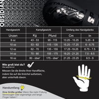 Starpro Matt Fekete Boxkesztyű Edzés Sparring Kickboxing 8-16oz - 10oz, matte black 2