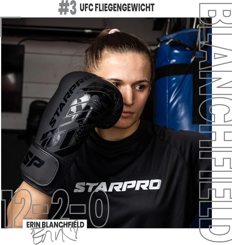 Starpro Matt Fekete Boxkesztyű Edzés Sparring Kickboxing 8-16oz - 10oz, matte black