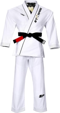 Starpro Ronin BJJ Gi 355g Bumbac Amestec Kimono Alb Negru Unisex Artă Marțială Haine de Antrenament Competiție 7