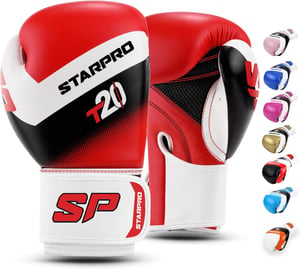 Starpro T20 boksačke rukavice - crvene - 8 oz