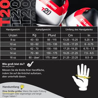 Starpro T20 Boxkesztyű Férfi Női Edzés Küzdősport Ütéshez - 8oz, red 2