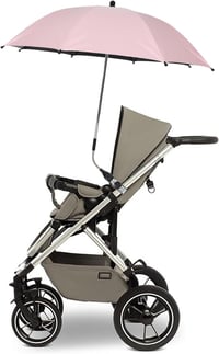 STARRY CITY Babakocsi Napernyő 75cm - Univerzális, Állítható Csipesszel, UV50+ Védelem, Rózsaszín Gyermek Napvédő Ernyő 6
