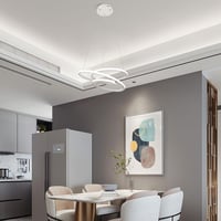 STARRYOL LED závesné svietidlo 68W prstencový luster 4000K biele svetlo okrúhly dizajn stropné svietidlo do obývačky, spálne a jedálne 4