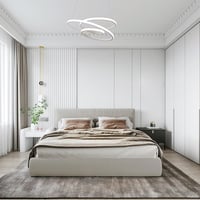 STARRYOL LED závesné svietidlo 68W prstencový luster 4000K biele svetlo okrúhly dizajn stropné svietidlo do obývačky, spálne a jedálne 9