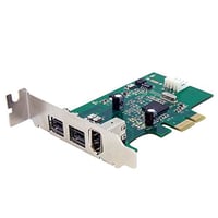 3-portová karta StarTech FireWire PCIe Combo – 1x FireWire 400 1394A a 2x FireWire 800 1394B – Nízkoprofilová karta PCI Express 2