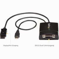 Adaptor activ StarTech.com DP2DVID2 DisplayPort la Dual Link DVI-D cu alimentare USB, rezoluție până la 2560x1600 2
