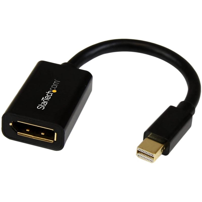 Adaptér StarTech Mini DisplayPort – DisplayPort 1.2 (15 cm), 4K UHD, HBR2 MST, pozlátené konektory, konvertor DP samec-samica pre PC