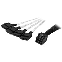 Interný kábel StarTech SAS43SAT1M Mini-SAS na SATA - 1 m - čierny/strieborný 1