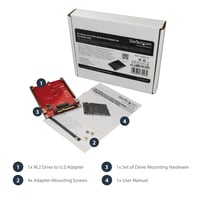 Adaptér StarTech U2M2E125 M.2 PCIe NVMe na U.2 SFF-8639 pre 2,5" disky 5