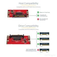 Adaptér StarTech U2M2E125 M.2 PCIe NVMe na U.2 SFF-8639 pre 2,5" disky 2