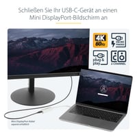 StarTech USB-C na Mini DisplayPort adaptér 4K 60Hz HBR2 DP Alt Mode biely konvertor 2
