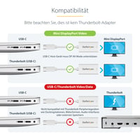 StarTech USB-C na Mini DisplayPort adaptér 4K 60Hz HBR2 DP Alt Mode biely konvertor 4