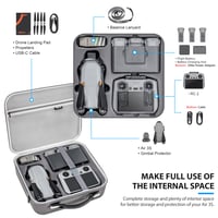 Taška STARTRC Air 3S, PU puzdro na príslušenstvo pre dron DJI Air 3S Fly More Combo 2
