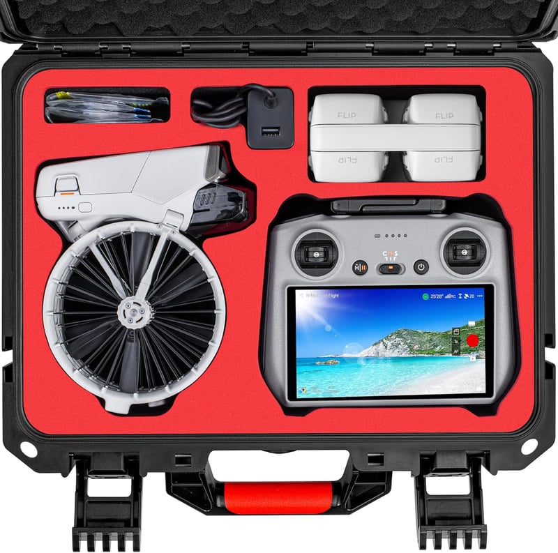 STARTRC PHOTO DJI Flip vízálló kemény táska 7 akkuhoz, távirányítóhoz