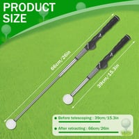 Starvortex Golf Swing Trainer Kar- és Ütésjavító Edzőeszköz Beltéri Kültéri Gyakorláshoz - Black, Normale Größe 2