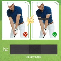 Starvortex Golf Swing Trainer Kar- és Ütésjavító Edzőeszköz Beltéri Kültéri Gyakorláshoz - Black, Normale Größe 5