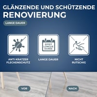 STARWAX Parketta Fénytartó Ápoló 1L - Hosszantartó Fény és Karcolás Elleni Védelem 3