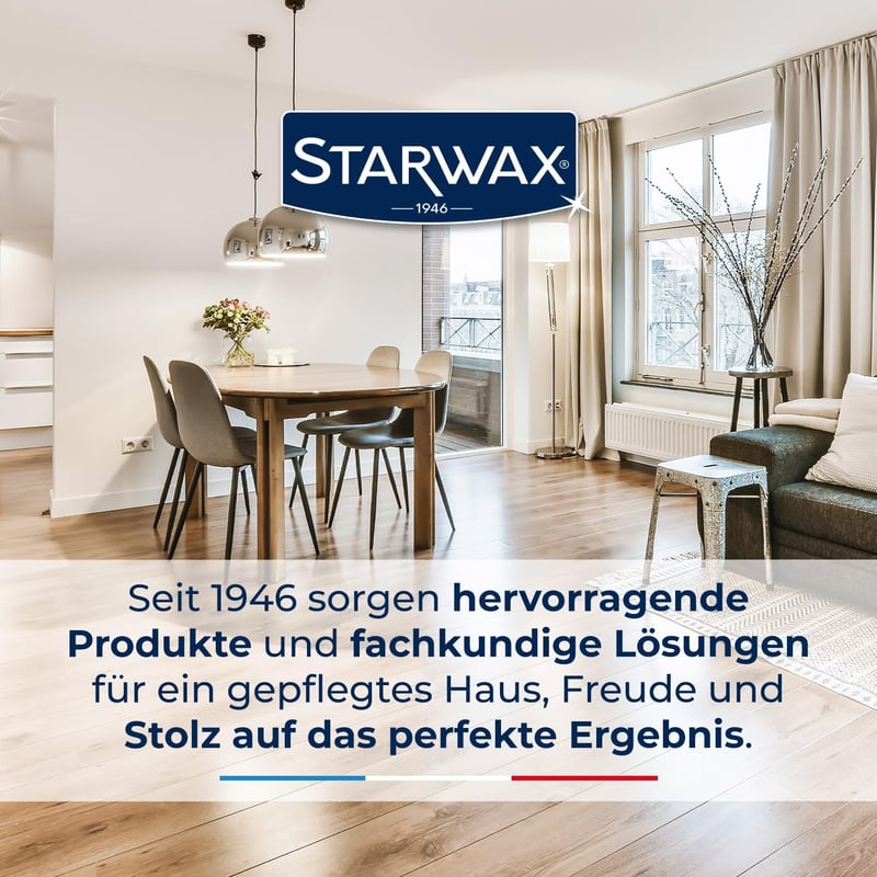 STARWAX Parketta Fénytartó Ápoló 1L - Hosszantartó Fény és Karcolás Elleni Védelem