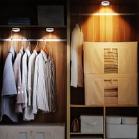 Lămpi LED cu ventuză Starxing cu telecomandă, alimentate cu baterii AA, fără fir, pentru sub dulap, reglabile, cu 3 temperaturi de culoare și temporizator 7
