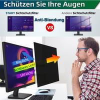 STARY 27 hüvelykes monitorszűrő 2db kék fény szűrés privátszféra védelem 5