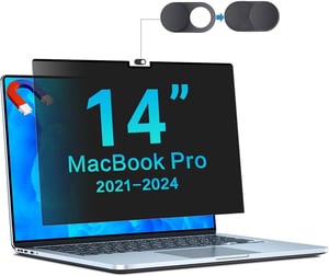 STARY Magnetna zaštitna folija za privatnost za MacBook Pro 14.2" (2021-2024) M4/M3/M2/M1 - Protiv odbljeska, filter plavog svjetla, zaslon otporan na otiske prstiju