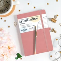 STATIONERY ISLAND Zápisník A5 s tvrdou väzbou a linkami, hrubý denník s 360 stranami, 100g papier, citrónovo žltý, na písanie, prácu a štúdium 8