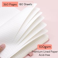 STATIONERY ISLAND Zápisník A5 s tvrdou väzbou a linkami, hrubý denník s 360 stranami, 100g papier, citrónovo žltý, na písanie, prácu a štúdium 5