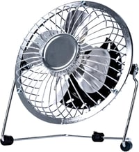 Status Hordozható Fém USB Mini Ventilátor Króm Színben 1