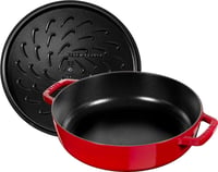 Staub Chistera sütőtál 28 cm öntöttvas indukciós cherry red - 28 inches, cherry red 3