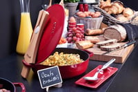 Staub Chistera sütőtál 28 cm öntöttvas indukciós cherry red - 28 inches, cherry red 7