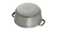 STAUB okrugla posuda od lijevanog željeza / pekač, 18 cm, 1,7 L, grafitno siva, za sve vrste štednjaka, indukcija 6