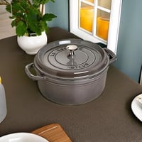 STAUB okrugla posuda od lijevanog željeza / pekač, 18 cm, 1,7 L, grafitno siva, za sve vrste štednjaka, indukcija 5