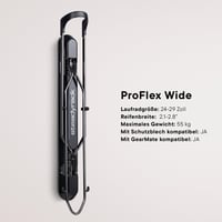 Nástenný držiak na bicykel Steadyrack ProFlex Wide – Skladateľný vertikálny držiak na elektrobicykle, MTB a gravel bicykle – Skladovanie v garáži alebo pivnici – Balenie 2 ks 3