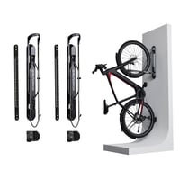 Nástenný držiak na bicykel Steadyrack ProFlex Wide – Skladateľný vertikálny držiak na elektrobicykle, MTB a gravel bicykle – Skladovanie v garáži alebo pivnici – Balenie 2 ks 1