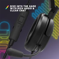 Herné slúchadlá Stealth C6-100 LED Over-Ear pre PS4/PS5, Xbox, Nintendo Switch, PC – flexibilný mikrofón, 3,5 mm jack, 1,5 m kábel, ľahké a odolné 7