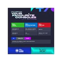Herné slúchadlá Stealth C6-100 LED Over-Ear pre PS4/PS5, Xbox, Nintendo Switch, PC – flexibilný mikrofón, 3,5 mm jack, 1,5 m kábel, ľahké a odolné 8