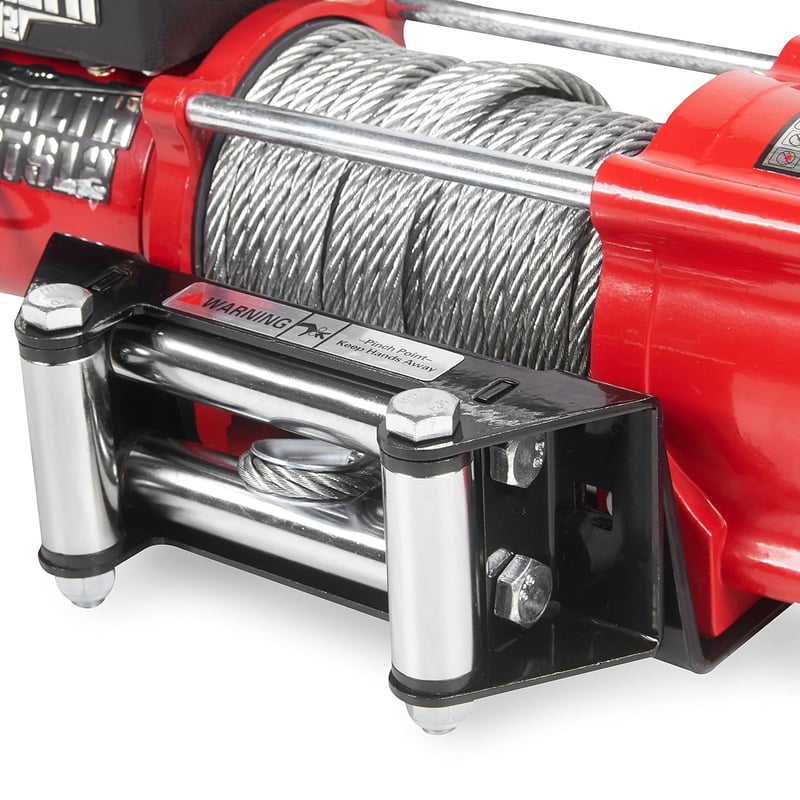 Stealth Winches 4500 lb Vezeték Nélküli Csörlő - 12V Acélkábeles Terepcsörlő Távirányítóval - Erős Motor, Acél Fogaskerék, Lakóautókhoz