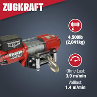 Stealth Winches 4500 lb Vezeték Nélküli Csörlő - 12V Acélkábeles Terepcsörlő Távirányítóval - Erős Motor, Acél Fogaskerék, Lakóautókhoz 3