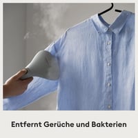 Steamery Cirrus 2 Ruhagőzölő 1500W - Gyűrődésmentes Eredmény, 20 mp Felfűtés, Hordozható, Ergonomikus, Skandináv Dizájn, Szürke 7