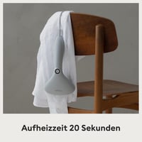 Steamery Cirrus 2 Ruhagőzölő 1500W - Gyűrődésmentes Eredmény, 20 mp Felfűtés, Hordozható, Ergonomikus, Skandináv Dizájn, Szürke 4