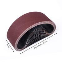 Sada brúsnych pásov STEBRUAM pre pásovú brúsku - 75×457 mm - 15 ks (zrnitosti 80/120/150/240/400) 2