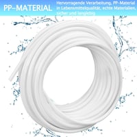 STEEIRO 15m Vízbevezető Cső Univerzális Csatlakozó Szett Side by Side Hűtőhöz 1/4 Colos Vízvezeték Tömlő Adapter Készlet 4